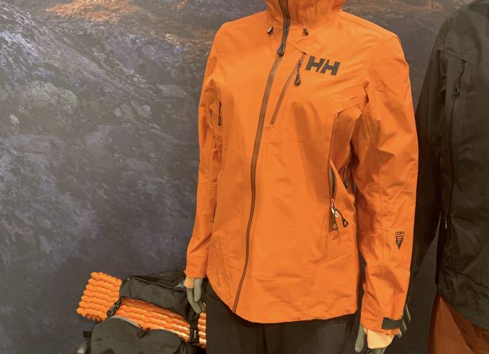 helly hansen odin 3.0 worlds jacket on display at Outdoor Retailer