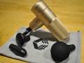 ROLL Recovery R1 Review: Tiny But Mighty Percussion Massager Packs a Punch roll r1 travel size percussion massager with different attachment heads