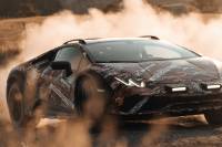 Lambo vs. Mountain Bike: Odd Couple Makes for Fun Off-Road Supercar Teaser Lamborghini Huracan Sterrato