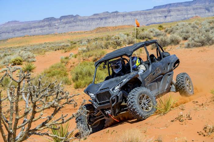 Vet Nets Straight UTV Nets For Kawasaki Teryx (2016-2025) - Rear, Black Mesh - Made In USA