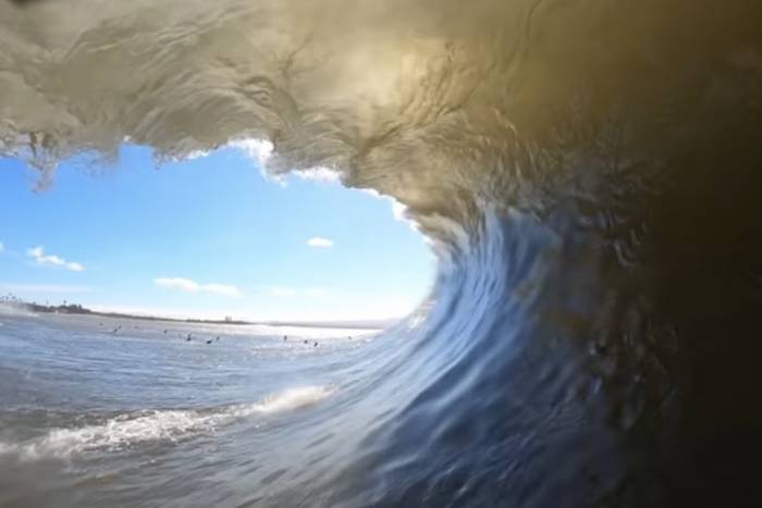 Freight train wave Ma'alaea Bay Maui