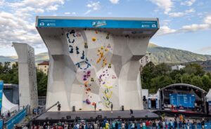 Lead semi-finals routes, Innsbruck World Cup, 2022 (photo IFSC)