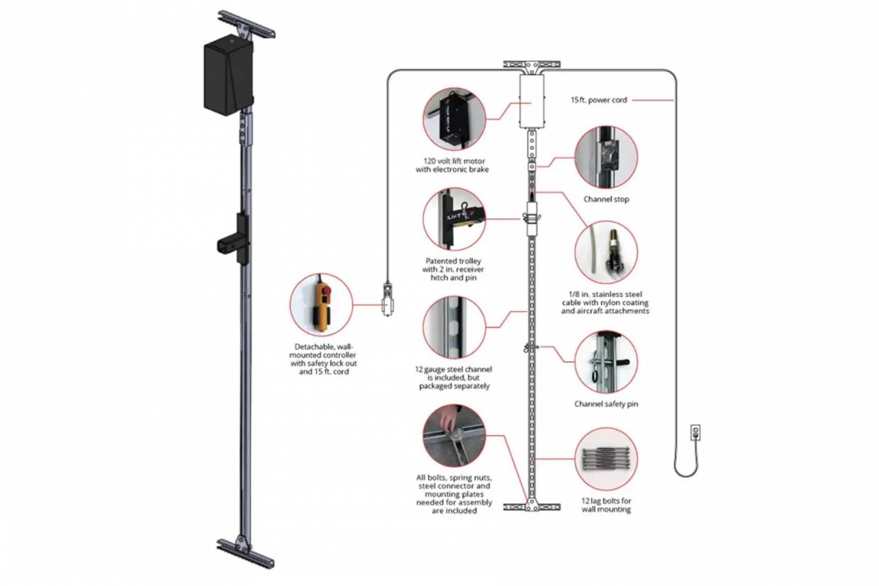 Take Back Your Garage: 'The Lift' Adds Dimension to Gear Storage