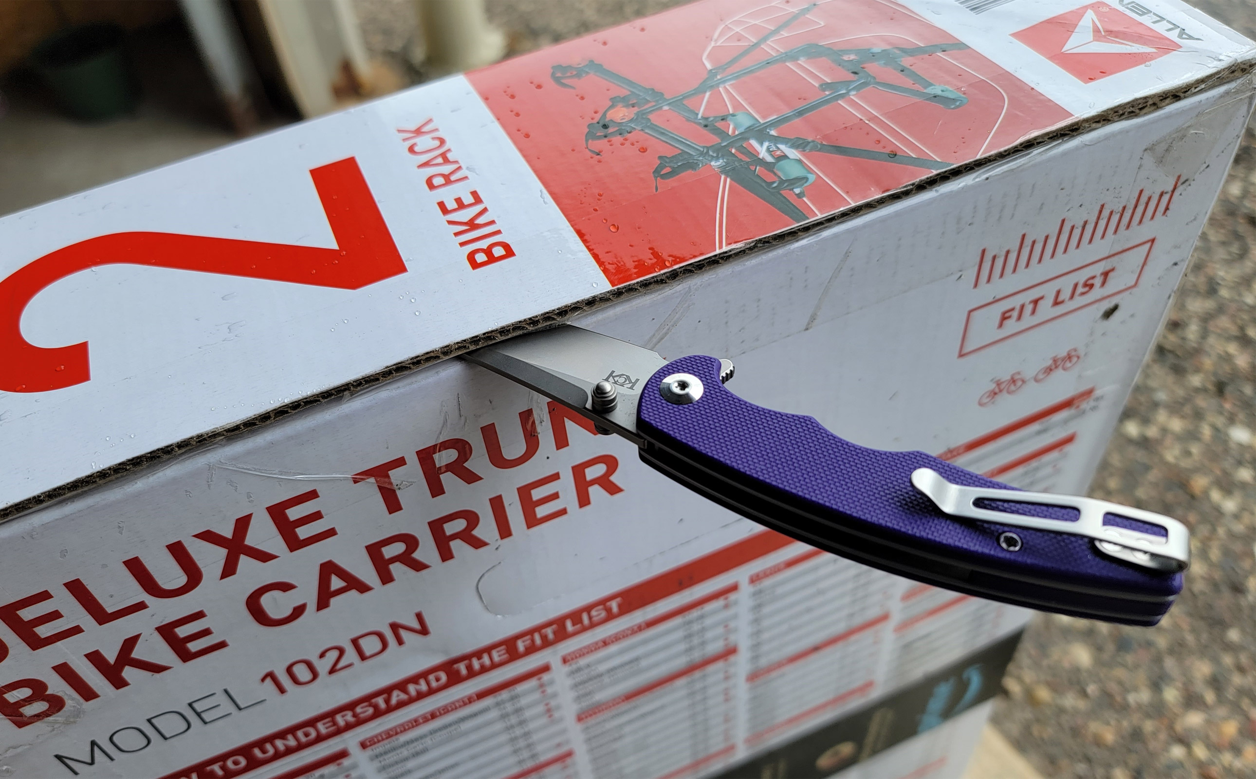 Civivi P87 Knife testing - box cutter