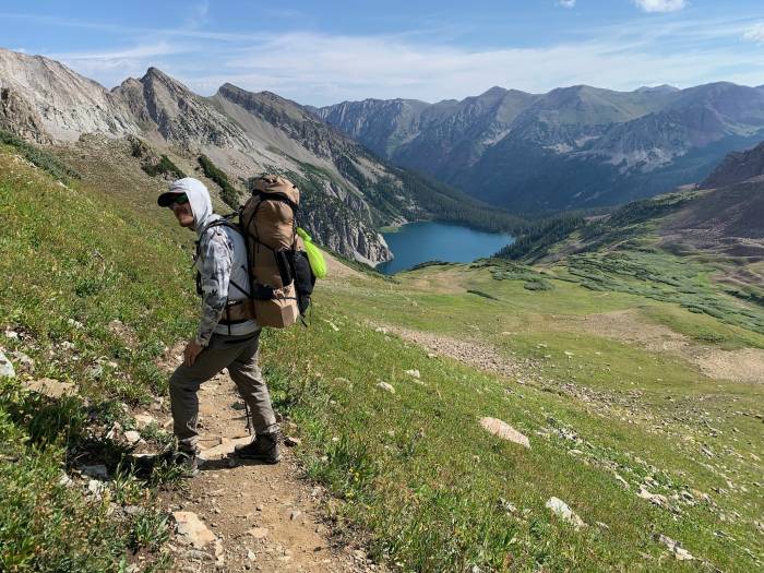 Hiker wearing Granite Gear Crown3 60