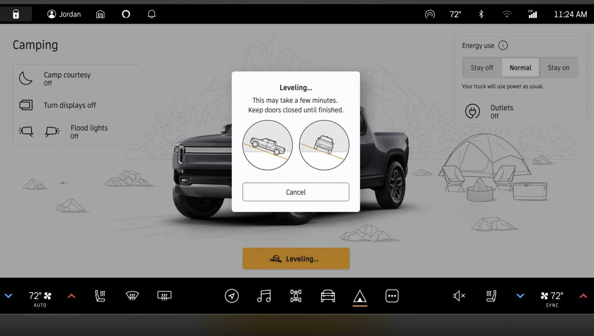 Electric Car Camping Just Got More Comfortable Rivian Camp Mode