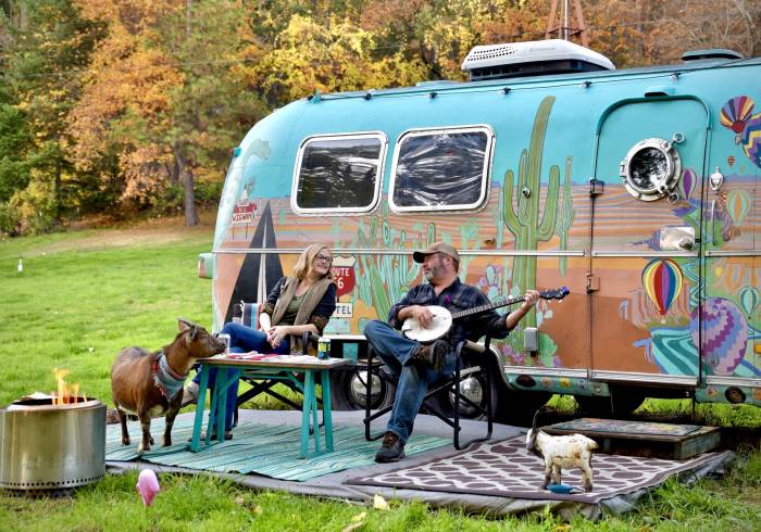 Oregon Hippies Clock 60K Miles in Airstream With Pet Goat Frankie