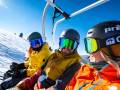vail skiers in lift