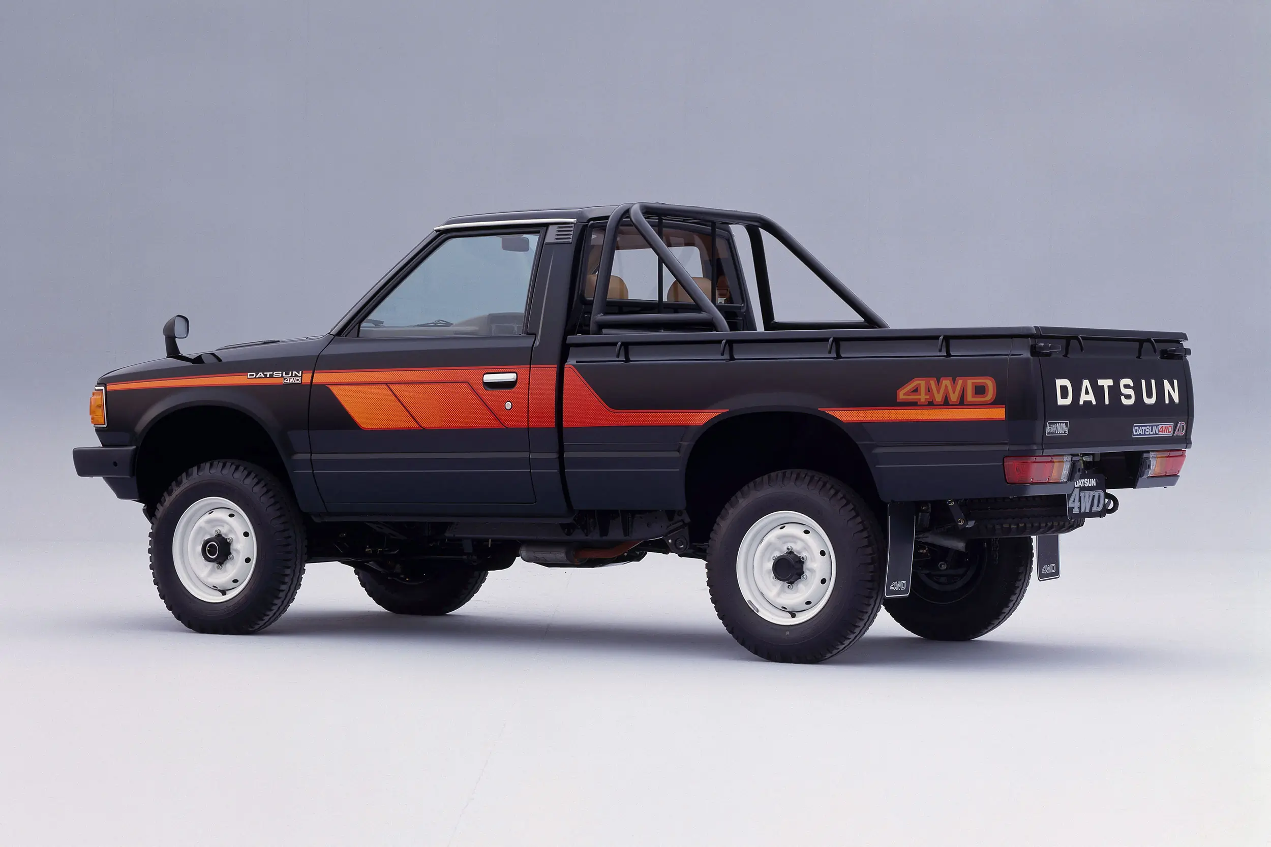 1982 Datsun 720 pickup truck rear three-quarter view