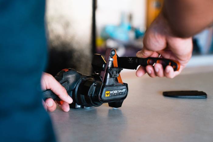 Work Sharp Knife & Tool Sharpener Mk.2 - Bevel Angle and Front Edge Guides