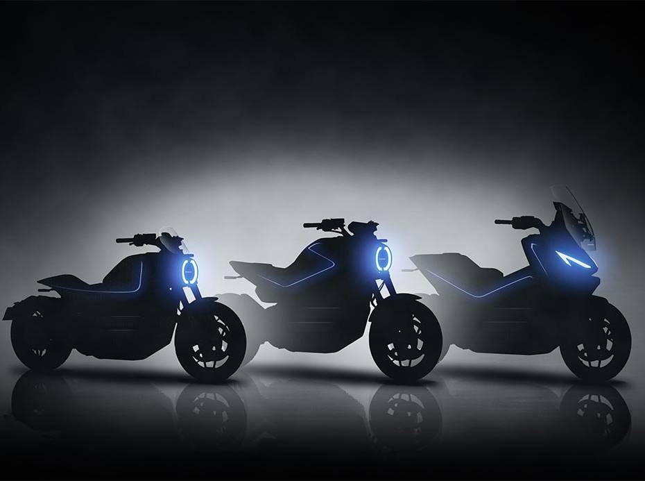 Honda Teases 10 Electric Motorcycles Coming in Next 2 Years Honda 3 Model Silhouettes