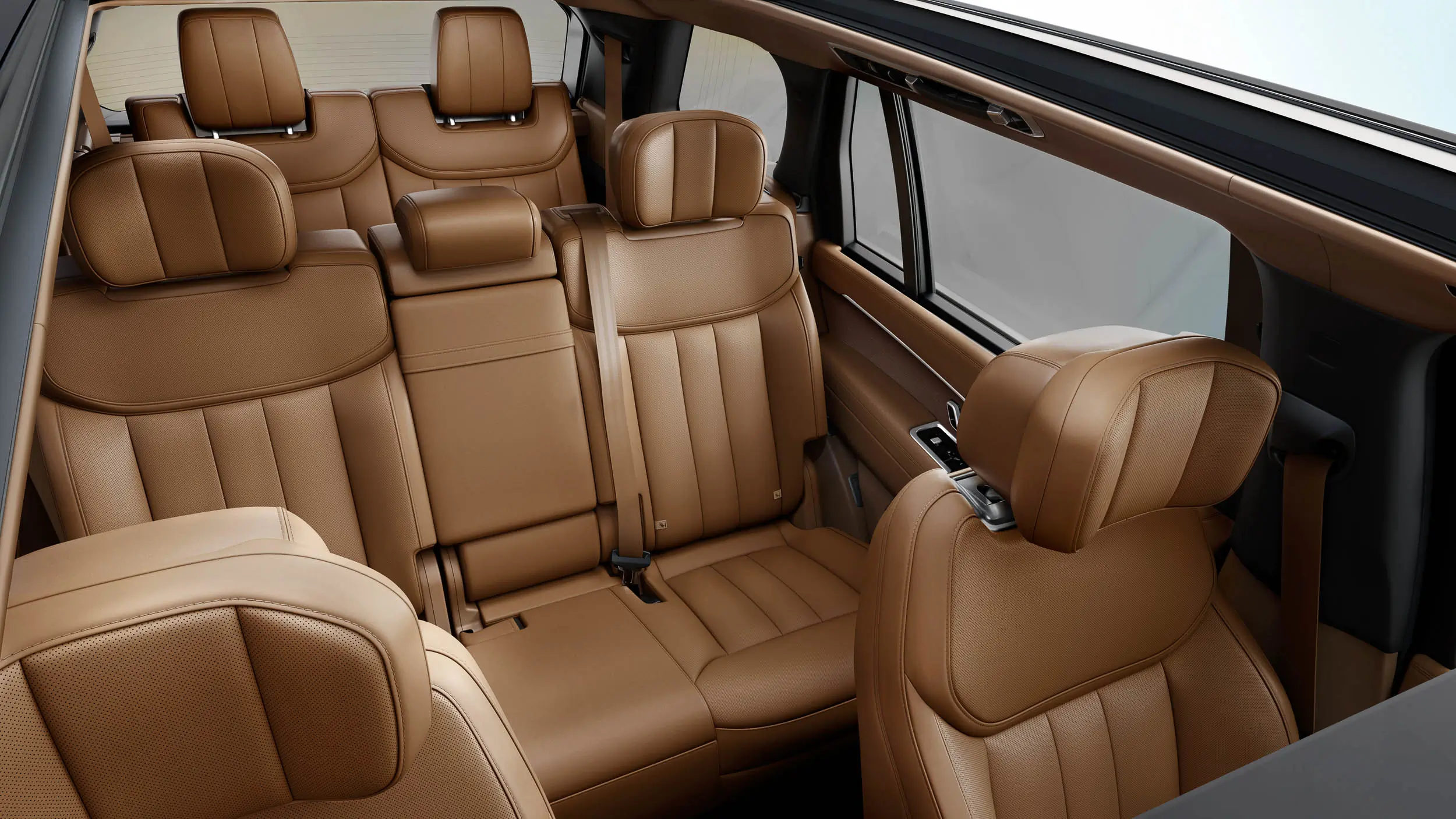 overhead view of New Range Rover LWB cabin best 7-seater SUV