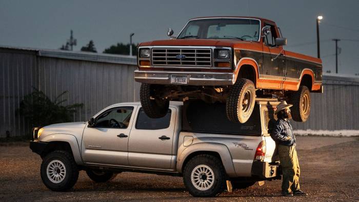 strongest truck topper tacoma with ford on top