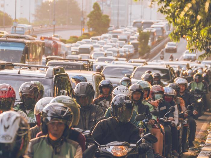 traffic jam in Jakarta