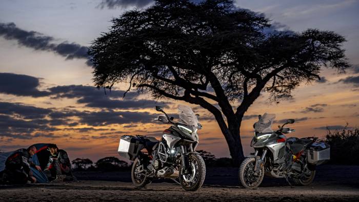 two V4 Rallys side by side in Kenya landscape