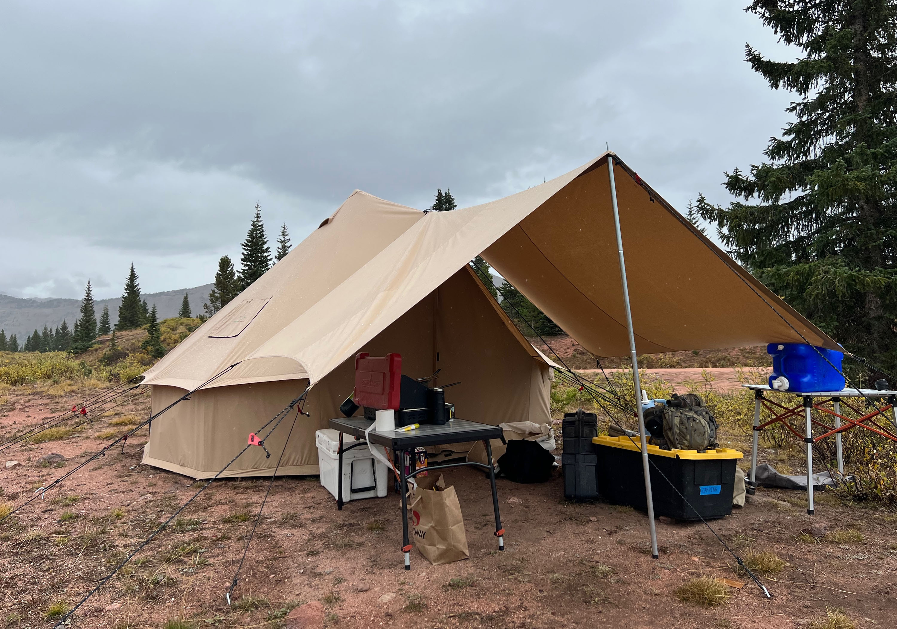 Attaching Bell Tent Fly Cover - In Depth Version of Installing a Bell Tent  Cover 