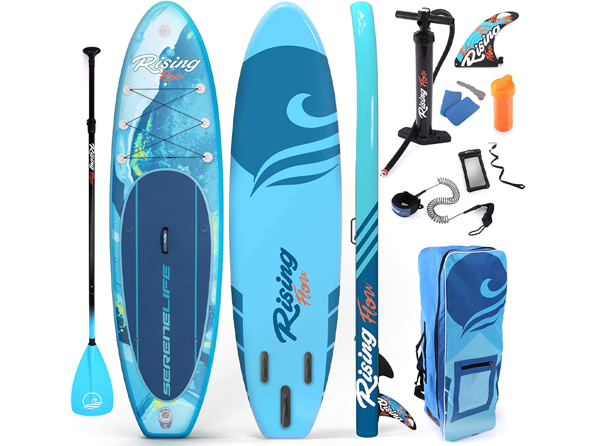 SereneLife Inflatable Stand Up Paddle Board