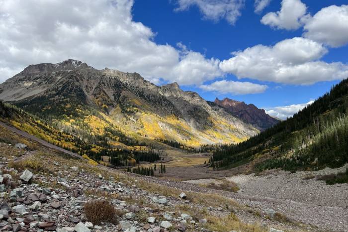 View down the valley