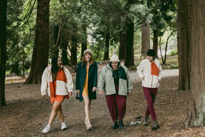 alder brand image walking in the woods