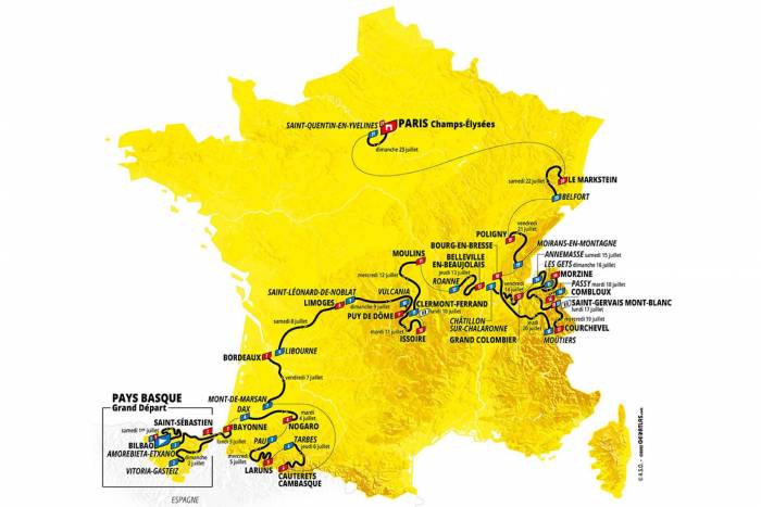 tour de france 2023 route