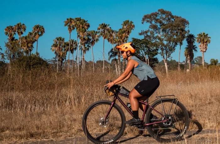 person riding mountain bike
