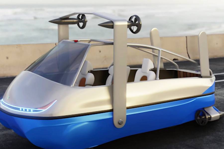 Poseidon AmphibWorks Trident LS1 First Electric Amphibious Vehicle