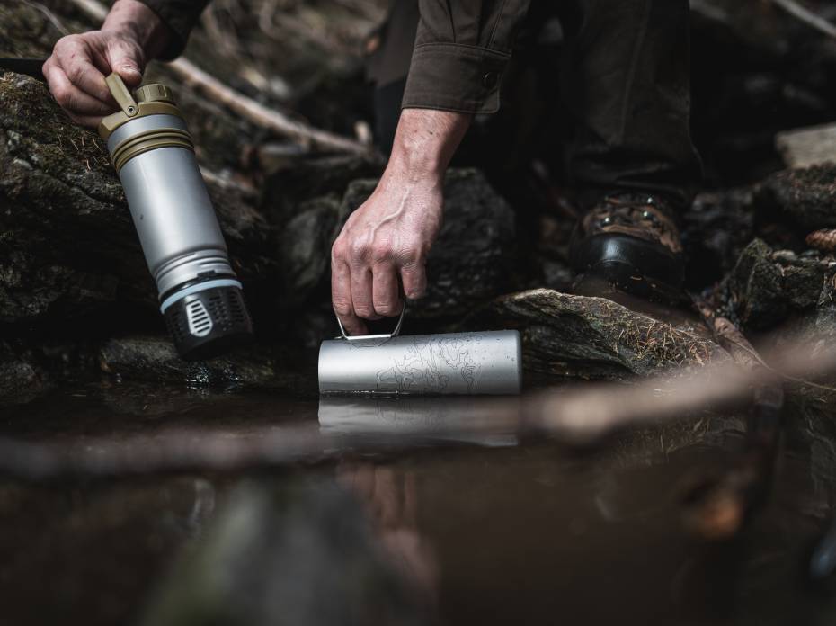 Free Gear Fridays: Win a Water Filtration System and Titanium Dining Set From GRAYL Grayl Titanium ultrapress water filter