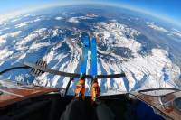 Frédéric Fugen combine three extreme sports into one; (Photo/Red Bull)