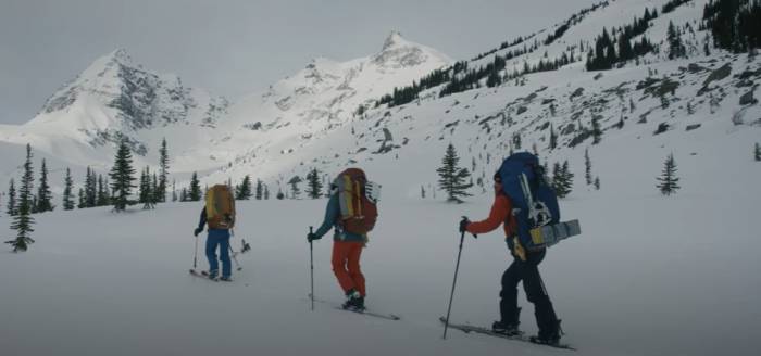 Patagonia's Mind Over Mountain follows three determined skiers 85 miles and 30,000 vertical feet; (Photo/Patagonia)