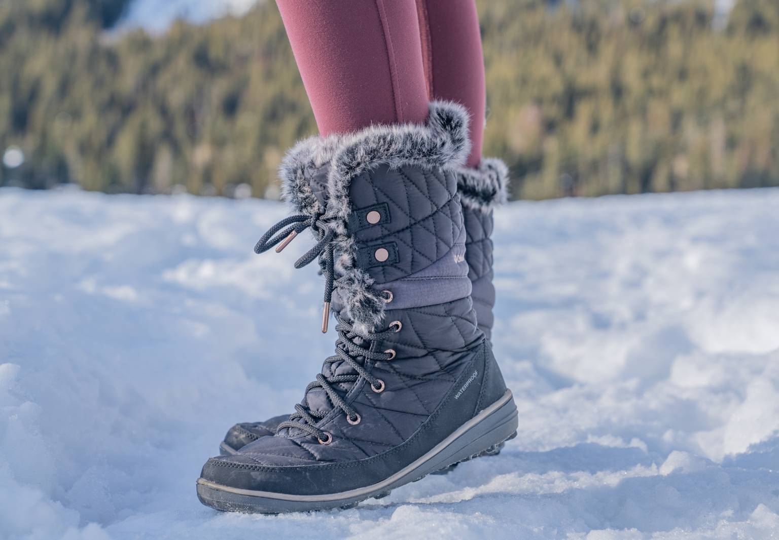 lightweight winter boots women's