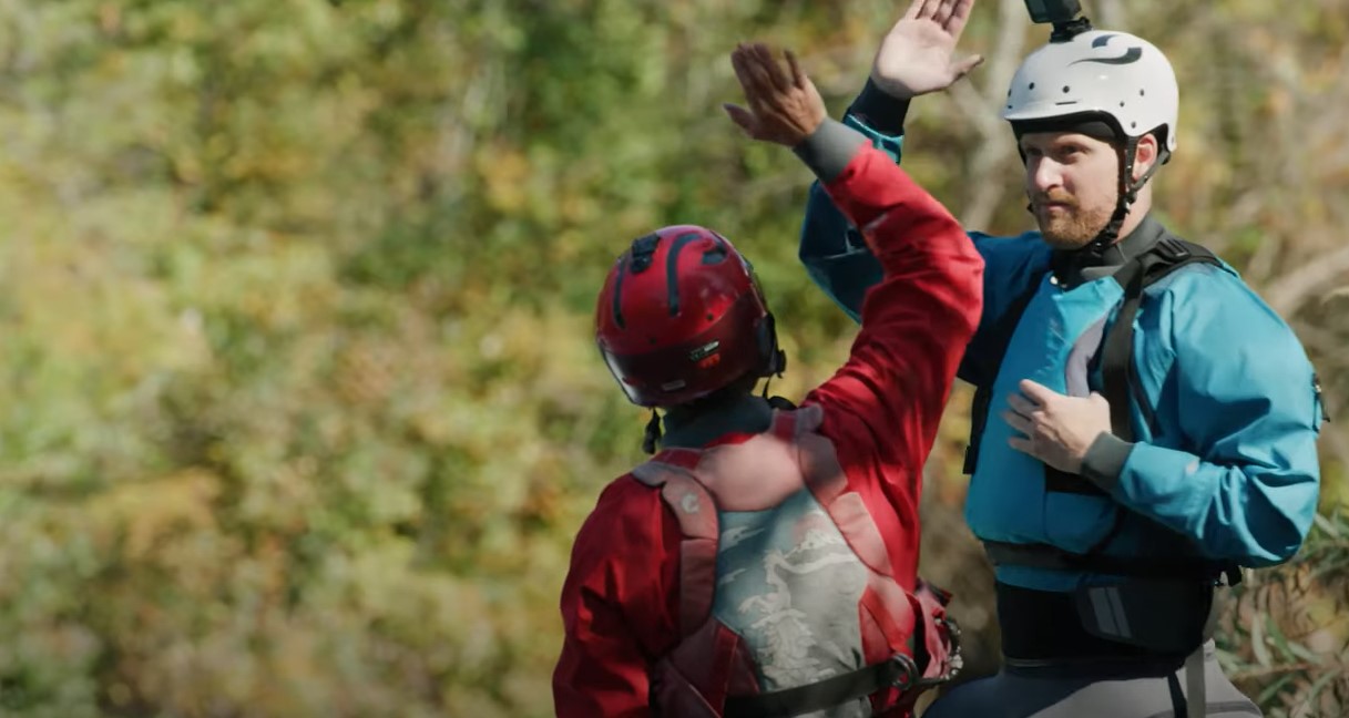 Tristan Bussell kayaking Husum Falls; (Photo/NRS)