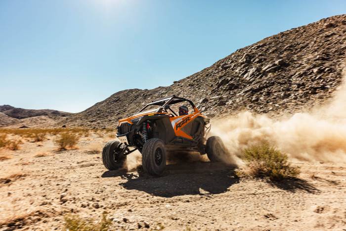 2023 Polaris RZR Turbo R shredding the desert