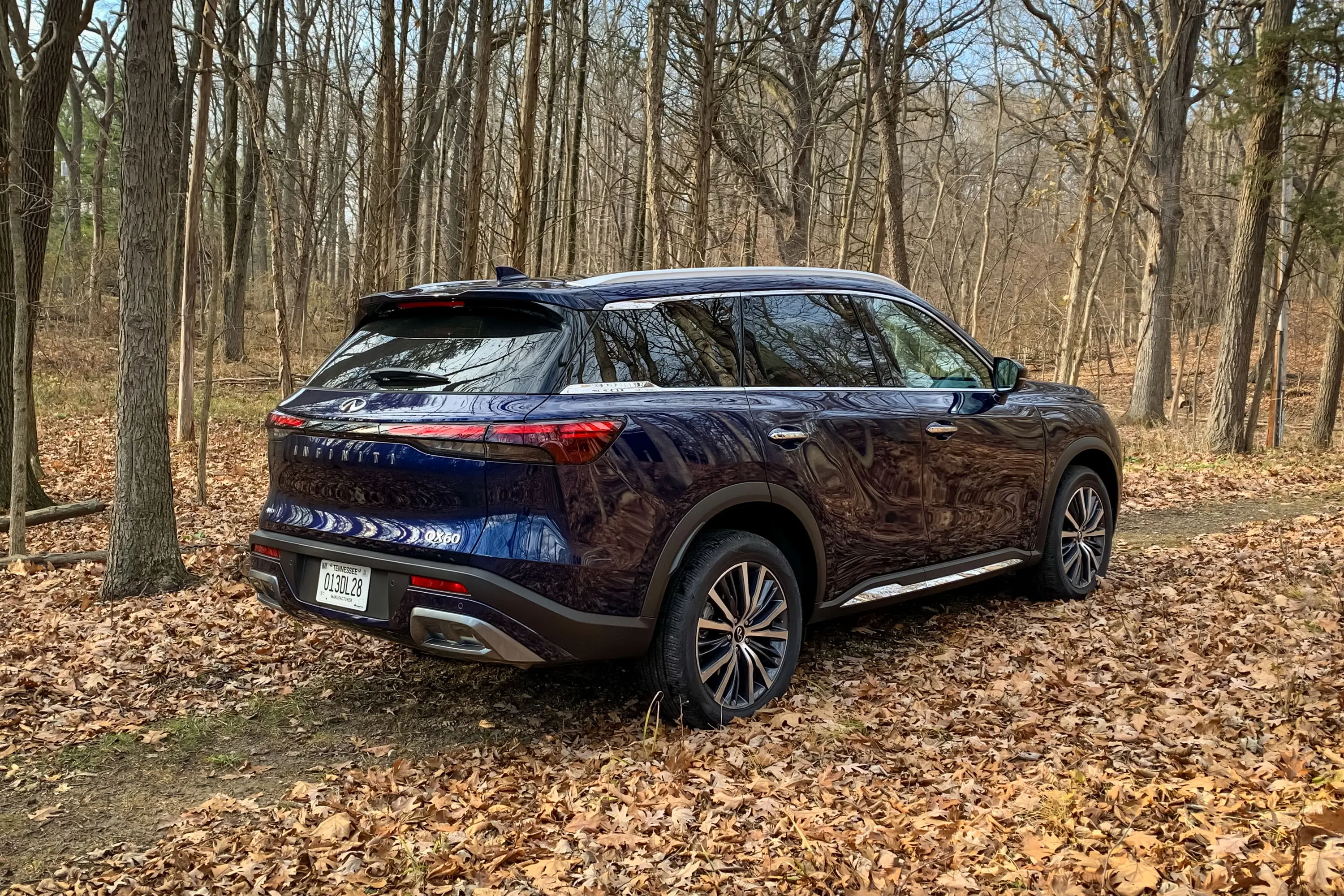 2023 Infinity QX60 review rear three-quarter