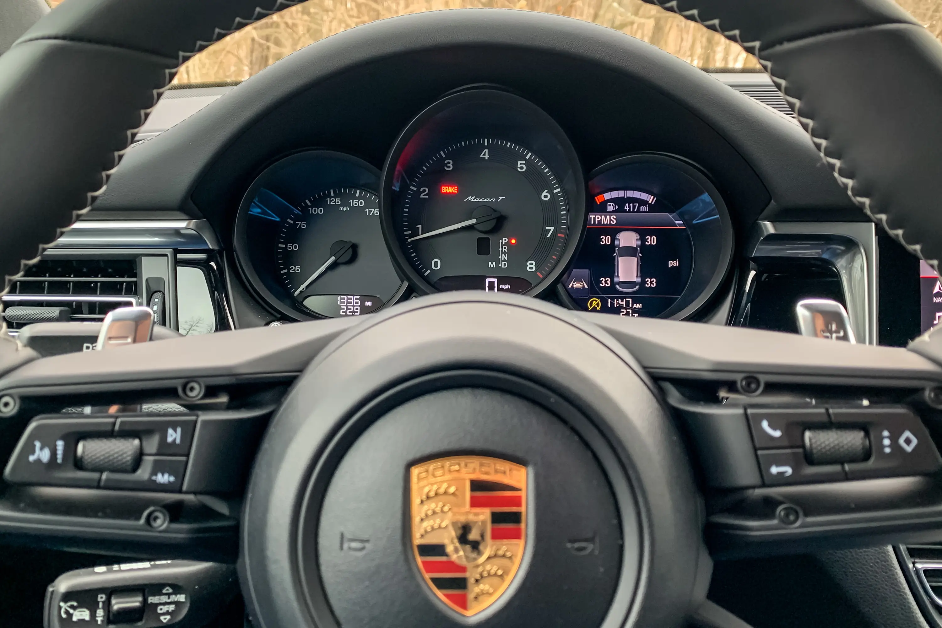 2023 Porsche Macan T interior gauges
