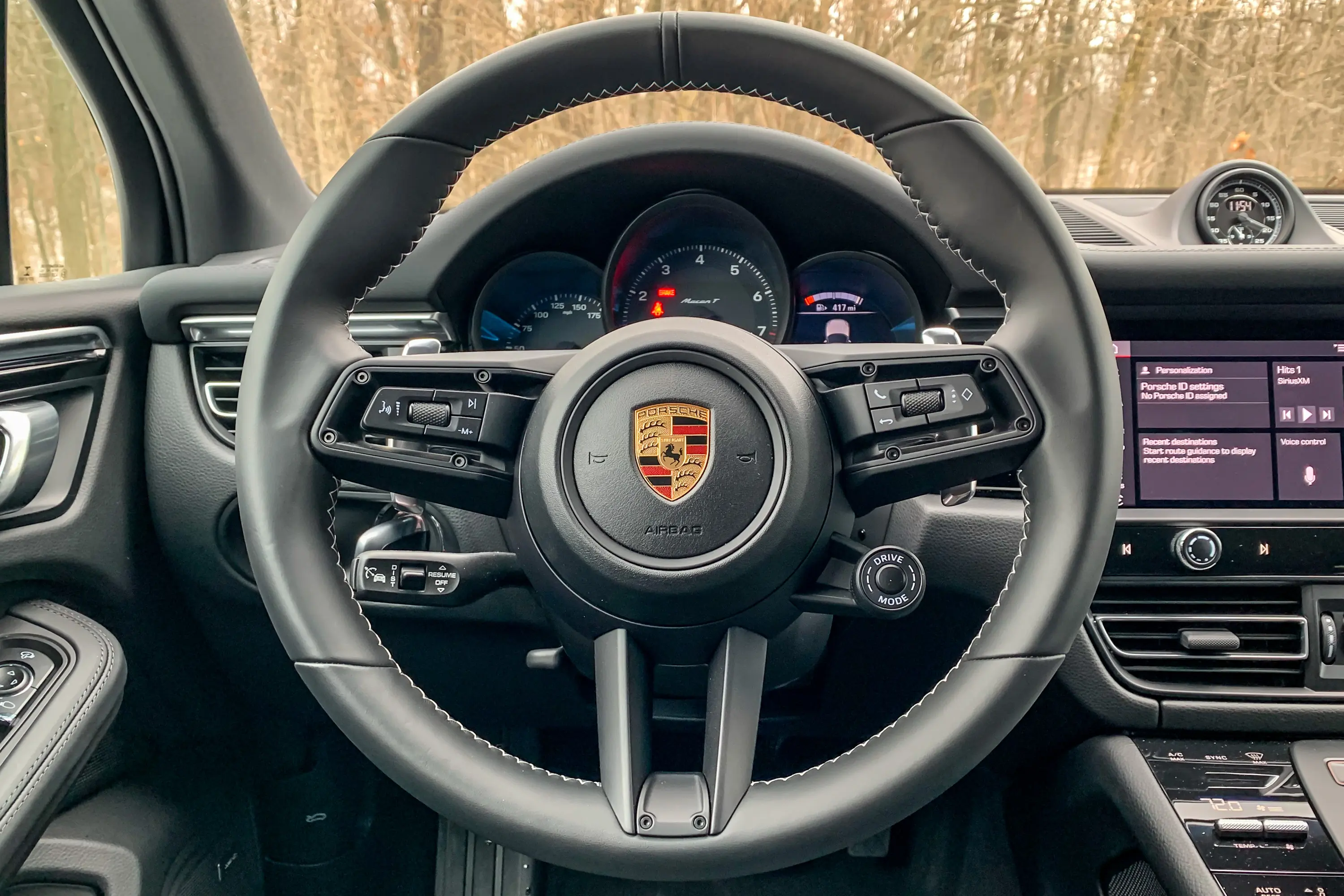 2023 Porsche Macan T interior steering wheel
