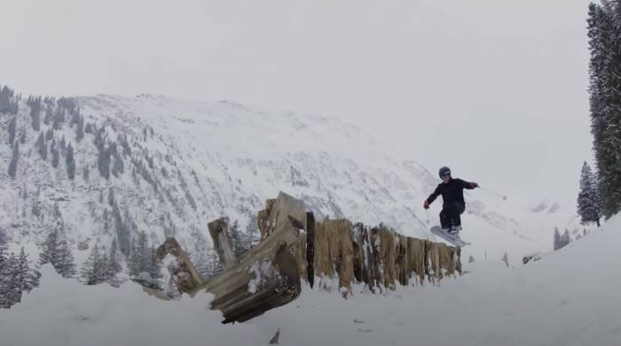 Sämi Ortlieb in his ski film "Maneuvers"