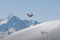'Recipe' for Success: An All-Female Freeskier Team Goes Full Send Woman flip ski shredding