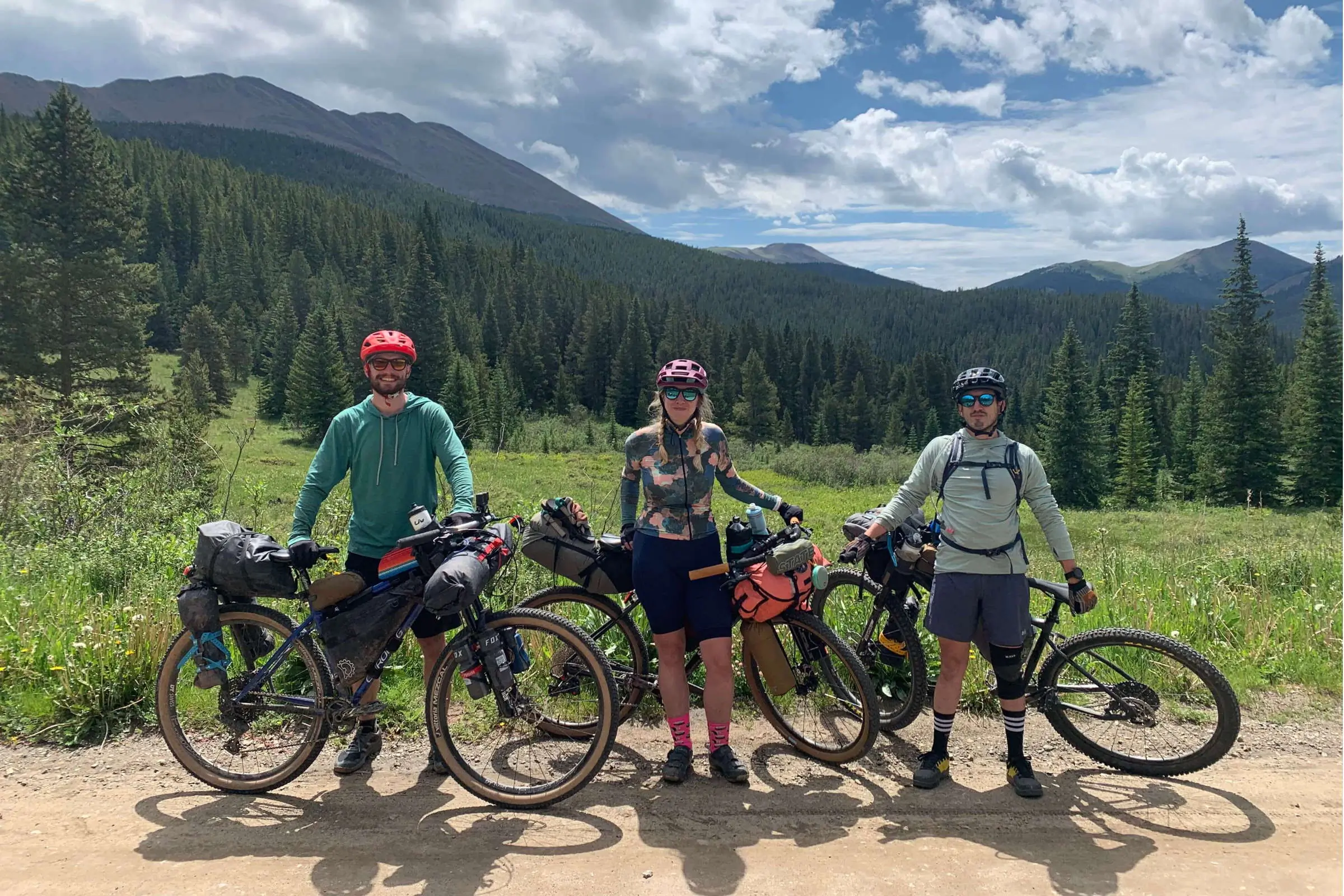 Bikepacking with fellow cyclists Bikepacking with fellow cyclists