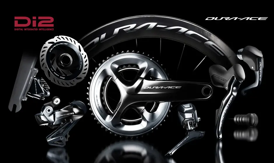 Shimano Dura-Ace Di2 groupset close-up