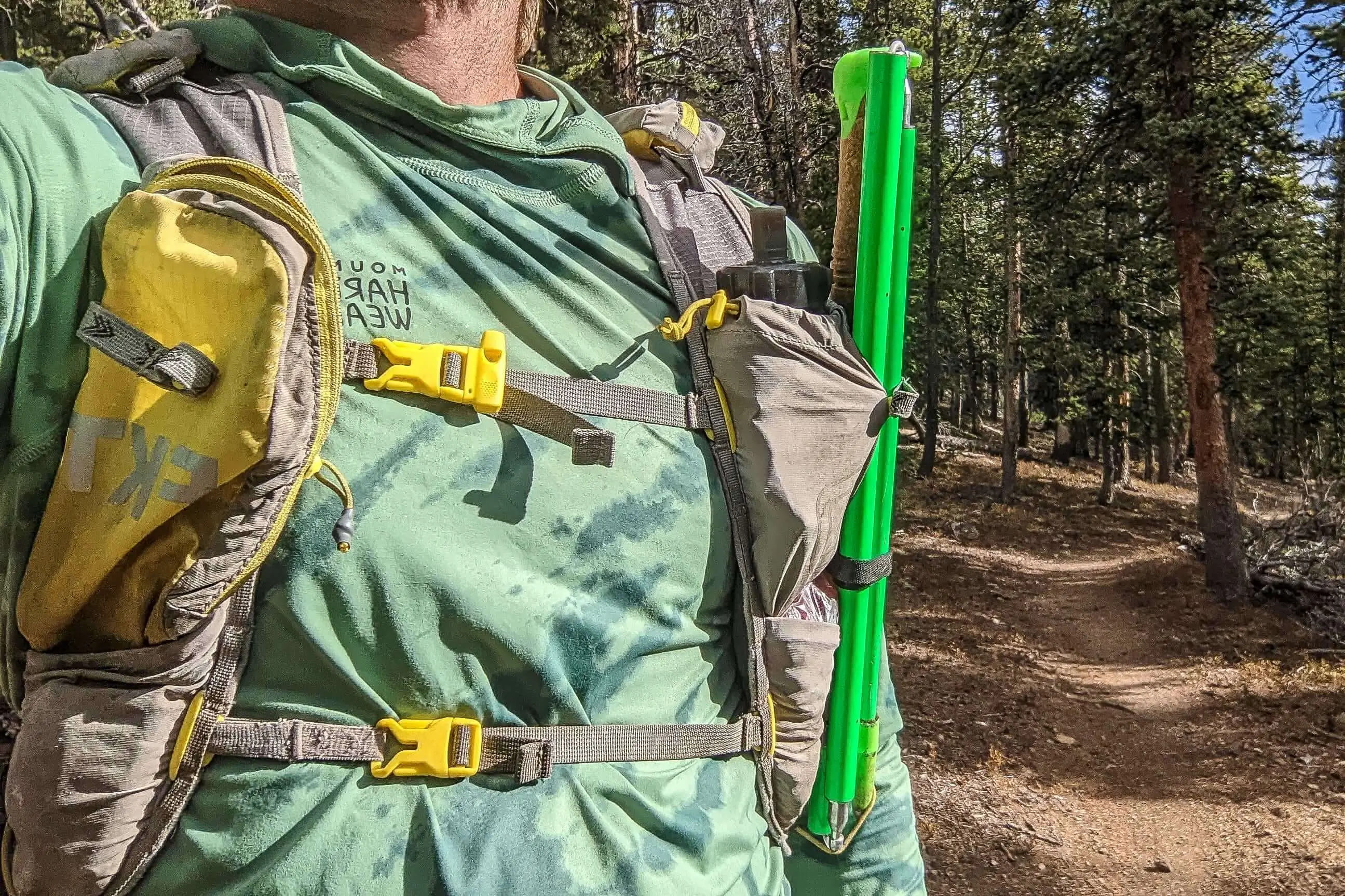 Komperdell Carbon Cloud Vario Team Green Trekking Poles Komperdell Carbon Cloud Vario Team Green Trekking Poles