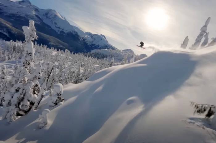 kye petersen video snowy mountain