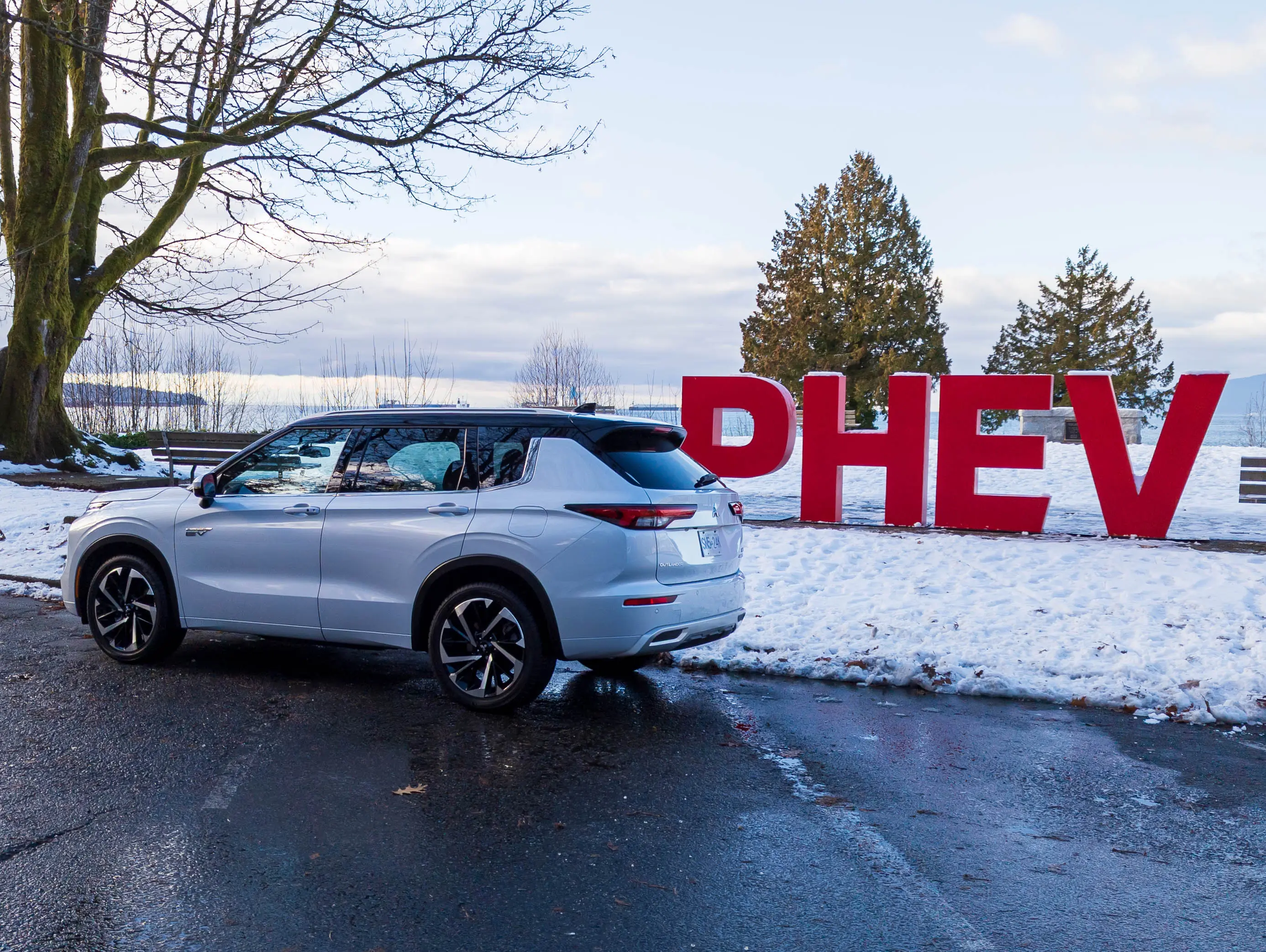 2023 Mitsubishi Outlander PHEV Review 2023 Mitsubishi Outlander PHEV Review driver's side shown