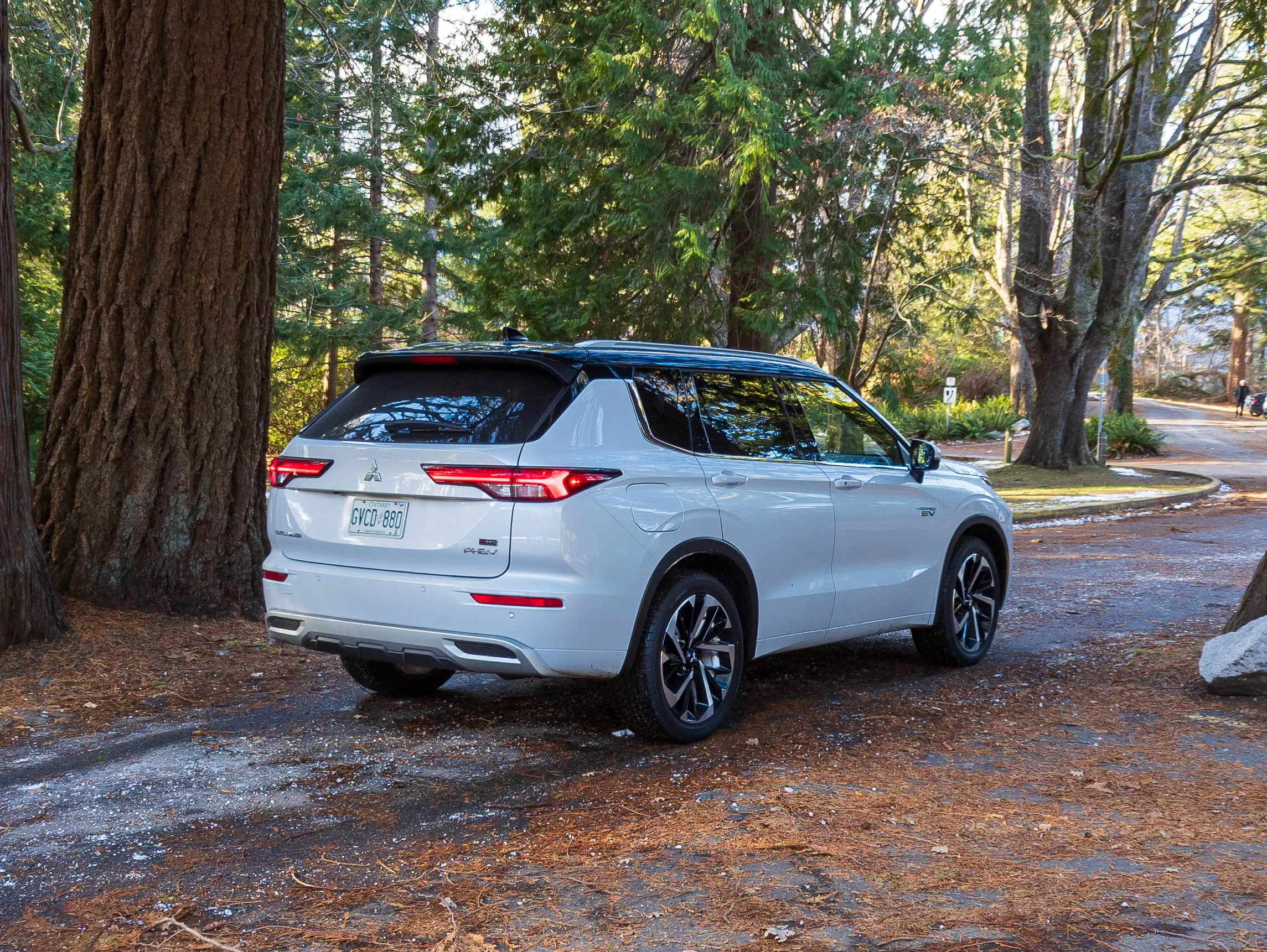 2023 Mitsubishi Outlander PHEV Review 2023 Mitsubishi Outlander PHEV Review rear three-quarter exterior