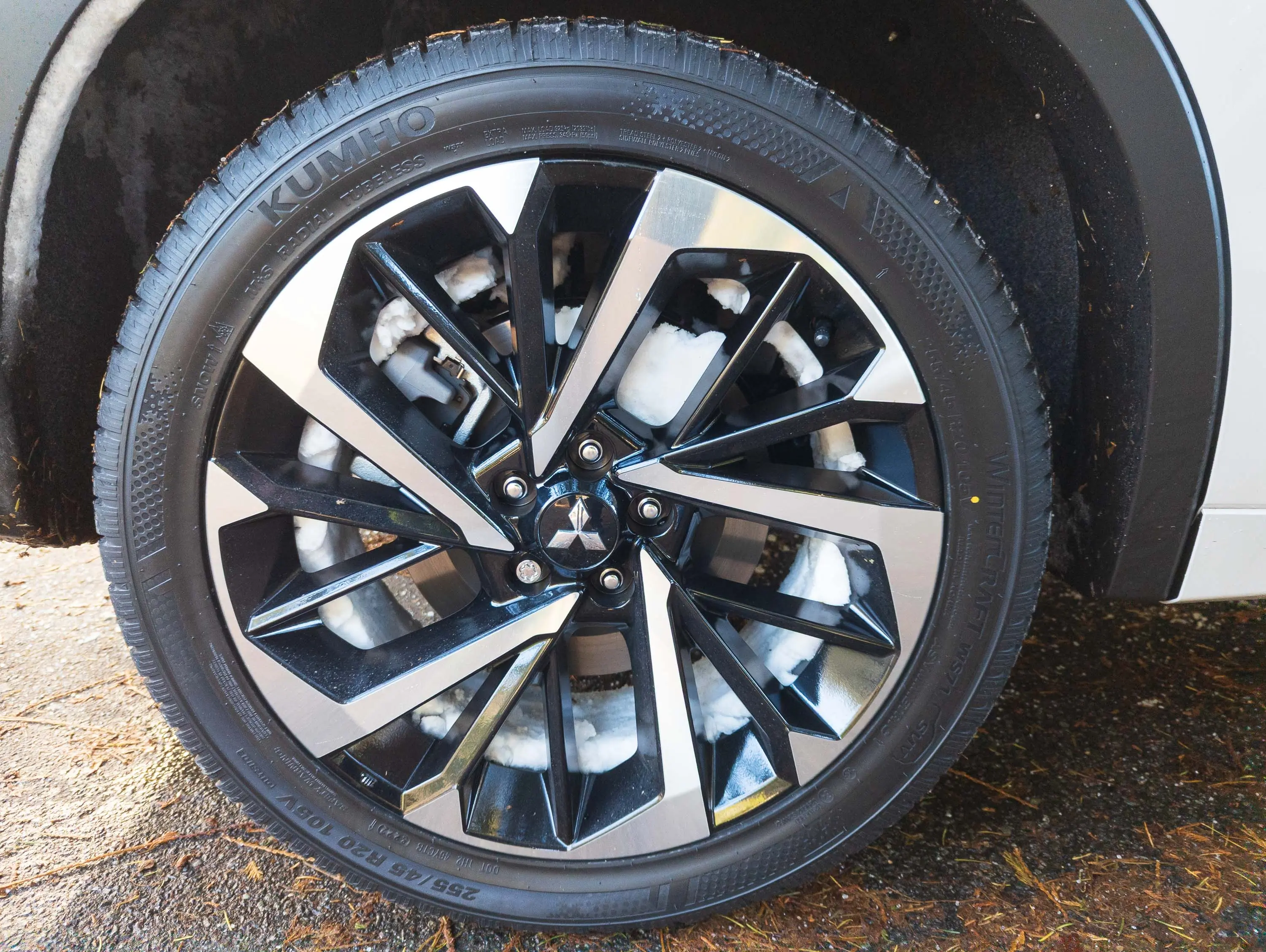 2023 Mitsubishi Outlander PHEV Review 2023 Mitsubishi Outlander PHEV Review close-up of wheel and tire