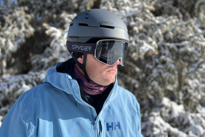 Author testing Smith Summit Backcountry Helme