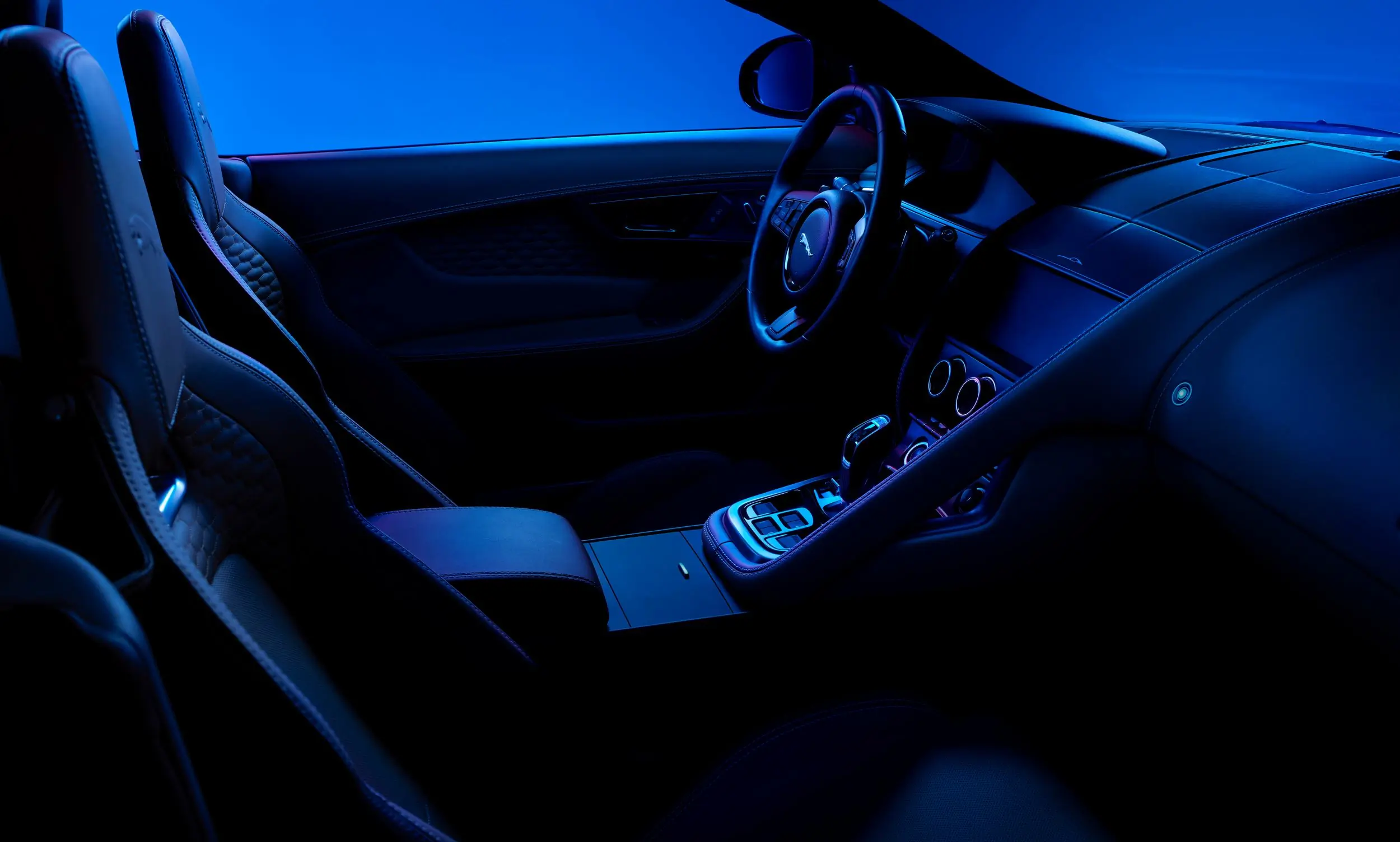 Jaguar F-Type 75 Edition interior.