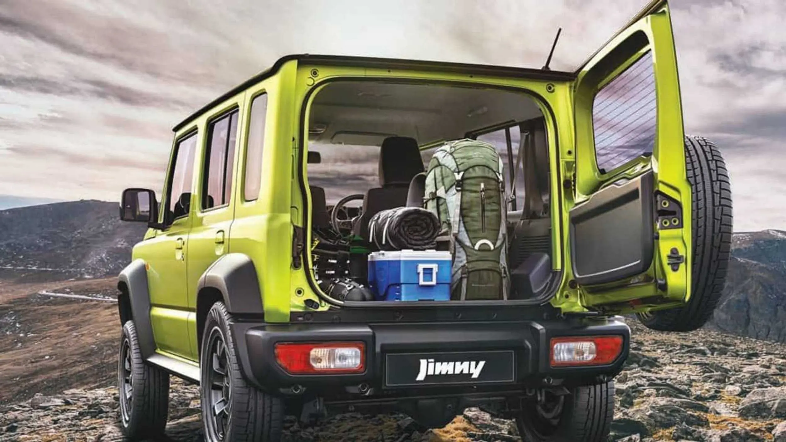 2023 Suzuki Jimny rear door open.