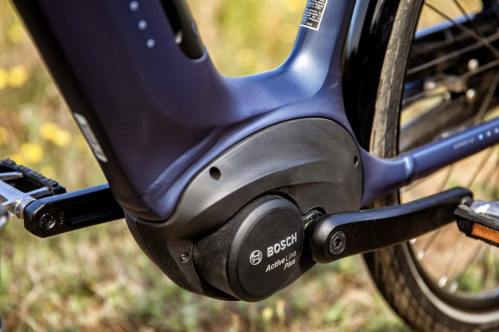 Mid drive electric bike motor in e-bike class 1