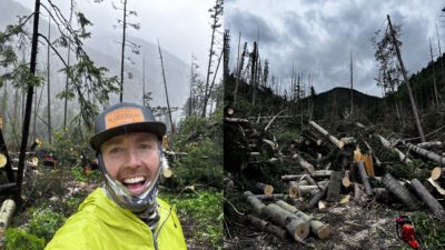 Meet the Mountain Biker Who Single-Handedly Cleared 950 Trees to Ride His Favorite Trail