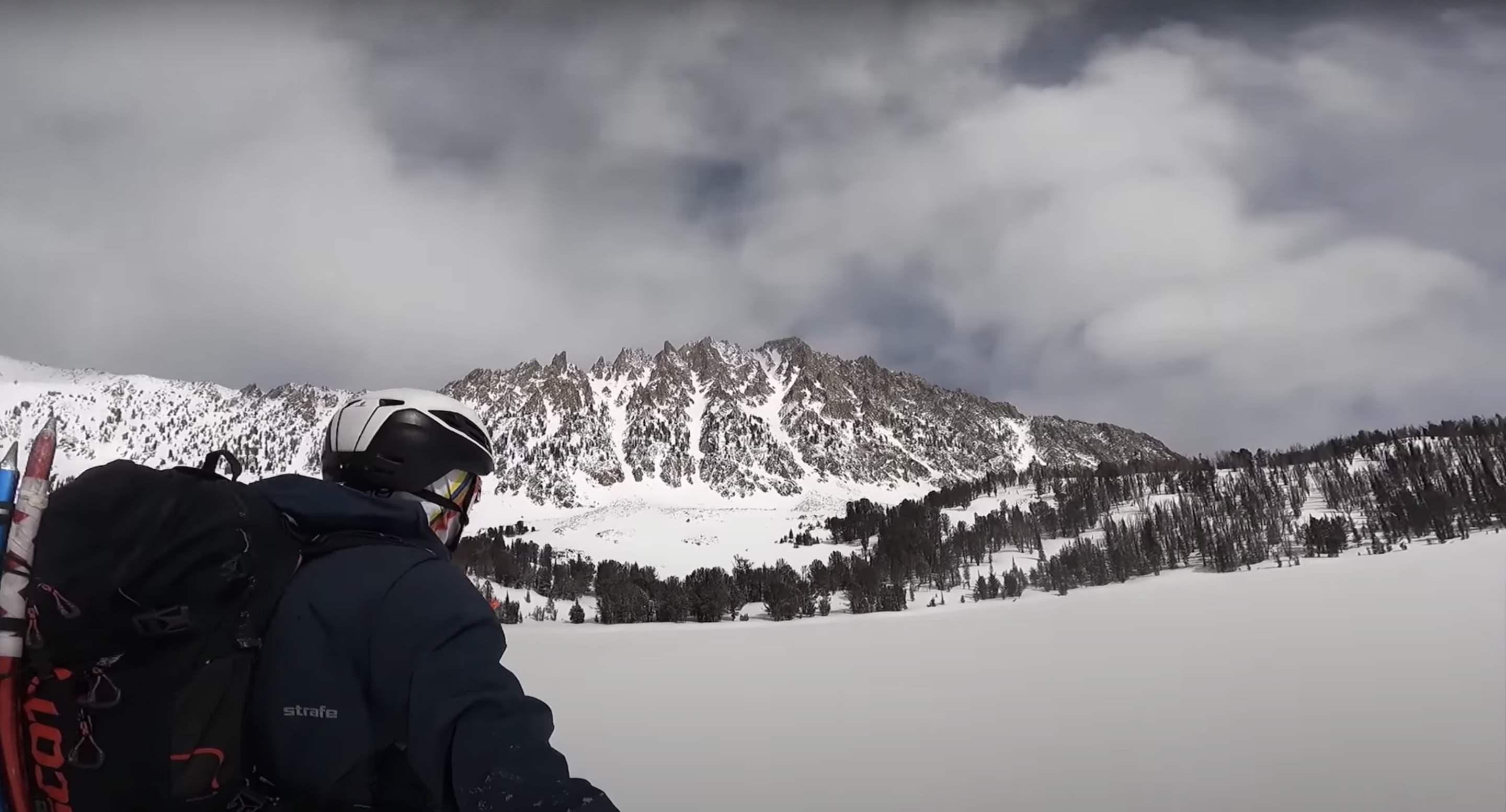 Michael Wirth skis castle peak; (photo/Michael Wirth)